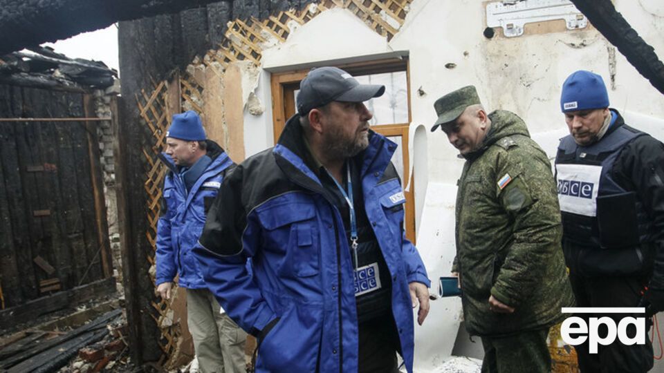 Миссия ОБСЕ определила, что в Коминтерново есть следы минометного обстрела