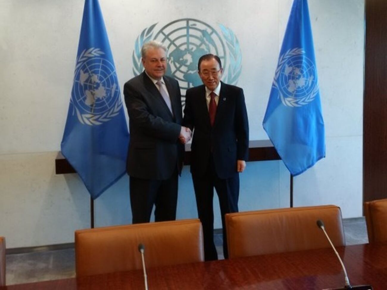 Ельченко официально вручил свои полномочия генсеку ООН Пан Ги Муну