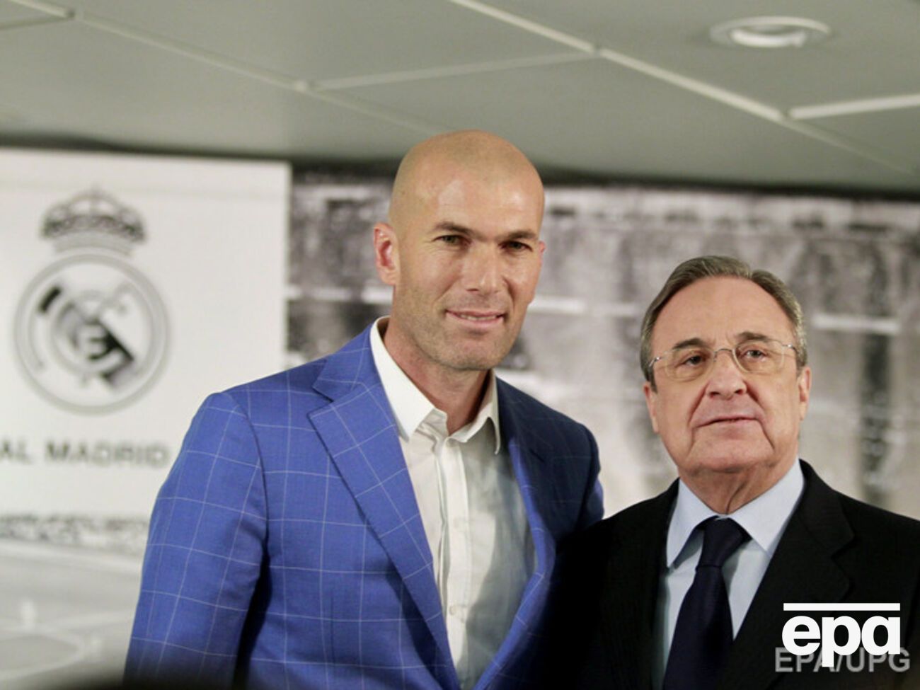 Зидан и президент "Реала" Перес