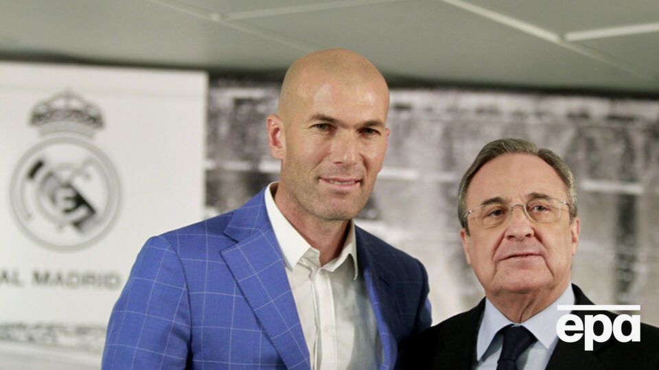 Зидан и президент "Реала" Перес