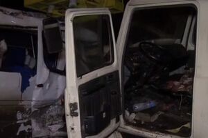 15 человек пострадало в ДТП с участием маршрутки и автовышки в Киеве