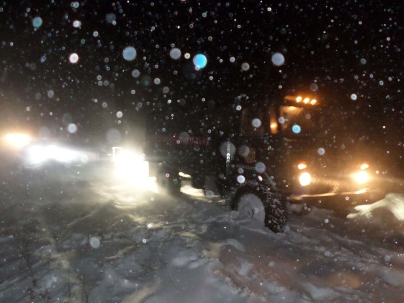В Кировоградской области снегопад замел дороги