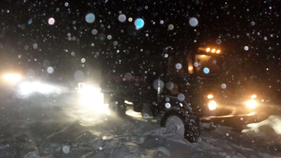 В Кировоградской области снегопад замел дороги