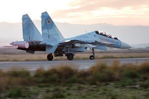 Авиация РФ доставляет грузы для обустройства инфраструктуры аэродрома Хмеймим в Сирии