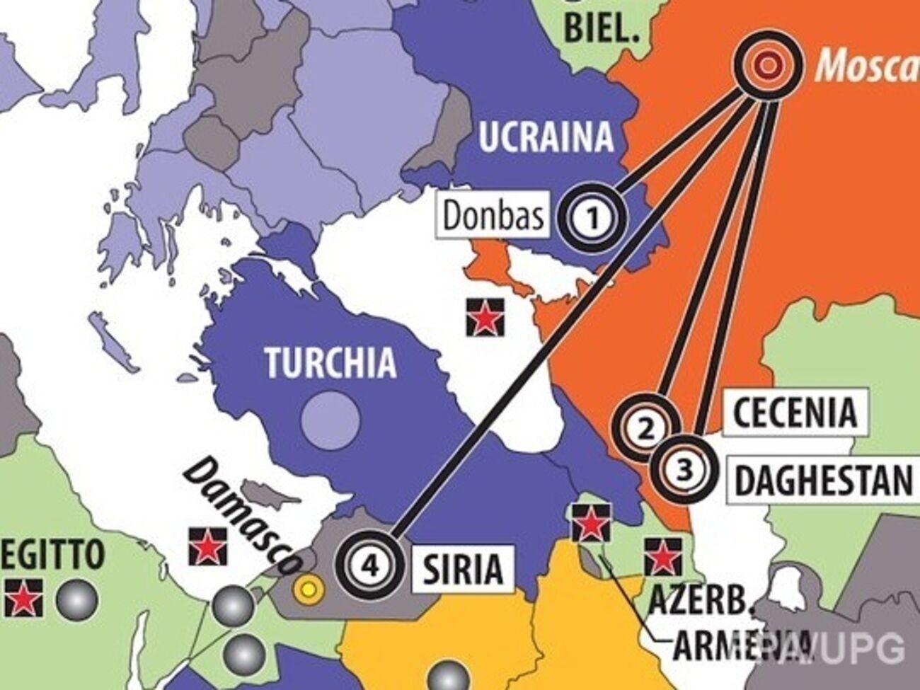 Итальянское издательство опубликовало карту с "российским" Крымом