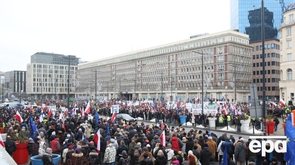 Демонстрация в Варшаве