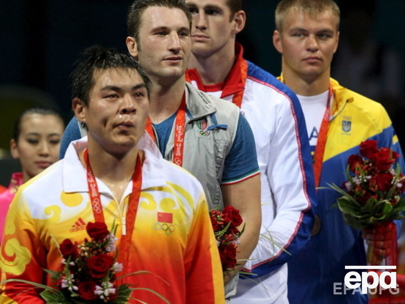 В 2008 году Глазков (справа) стал бронзовым призером Олимпиады в Пекине