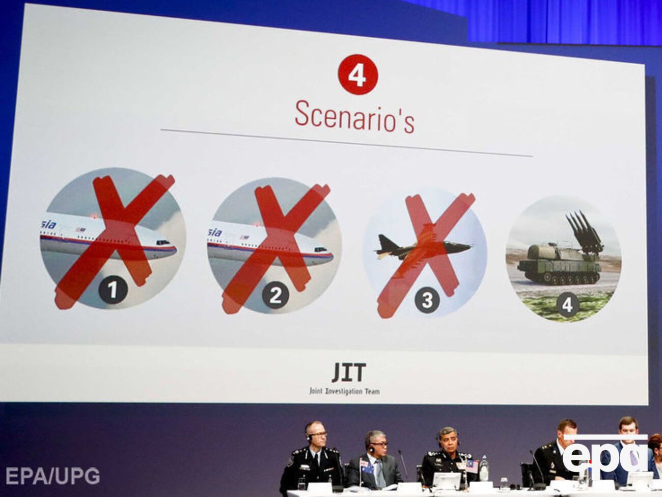 В докладе нидерландских следователей упоминались различные возможные сценарии крушения Boeing