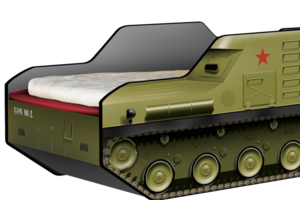 Цена кроватки "Ракетная установка "Бук М-1" составляет 11 тыс. рублей