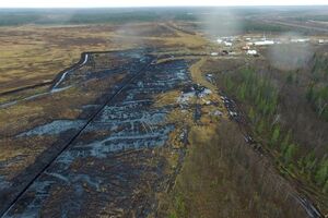 Журналисты зафиксировали разлив нефти