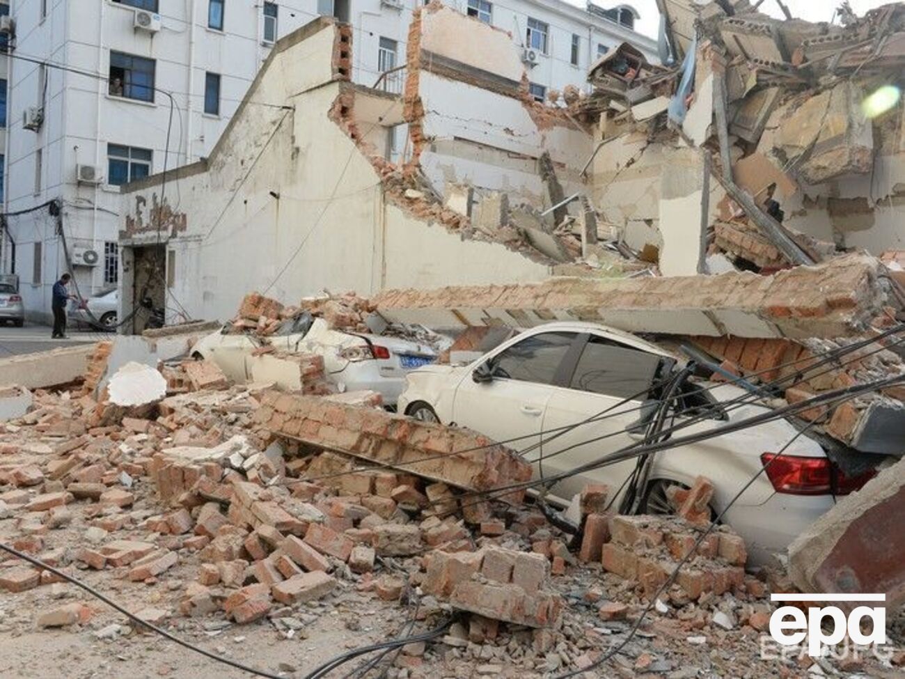 В Китае рухнули сразу несколько жилых домов