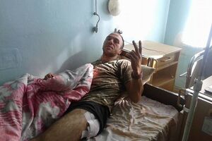 Раненый боец ВСУ в мариупольском госпитале