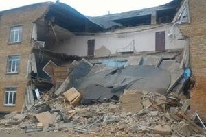 Школа в Василькове после обвала