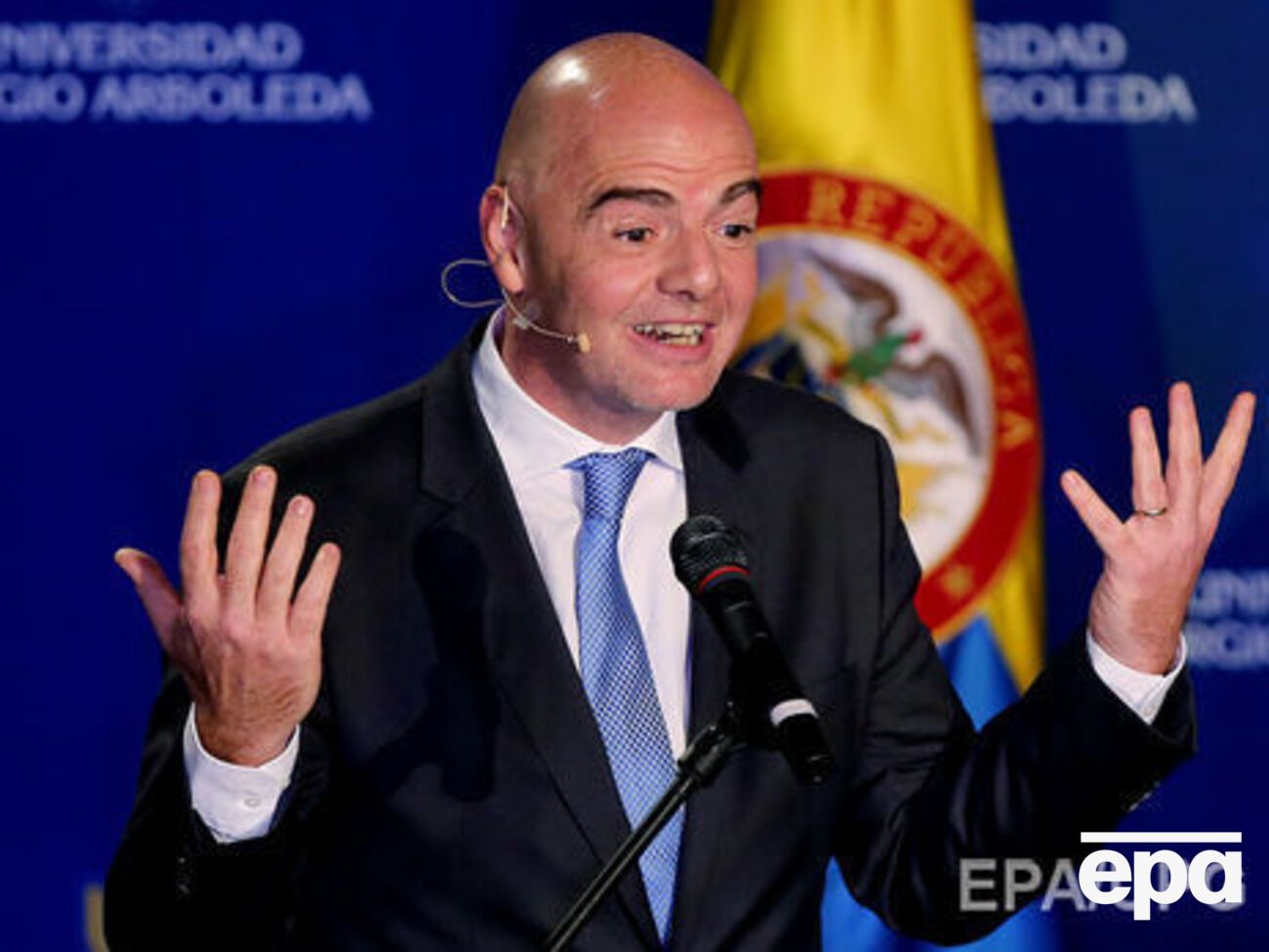 Инфантино должен был посетить Москву 21 октября