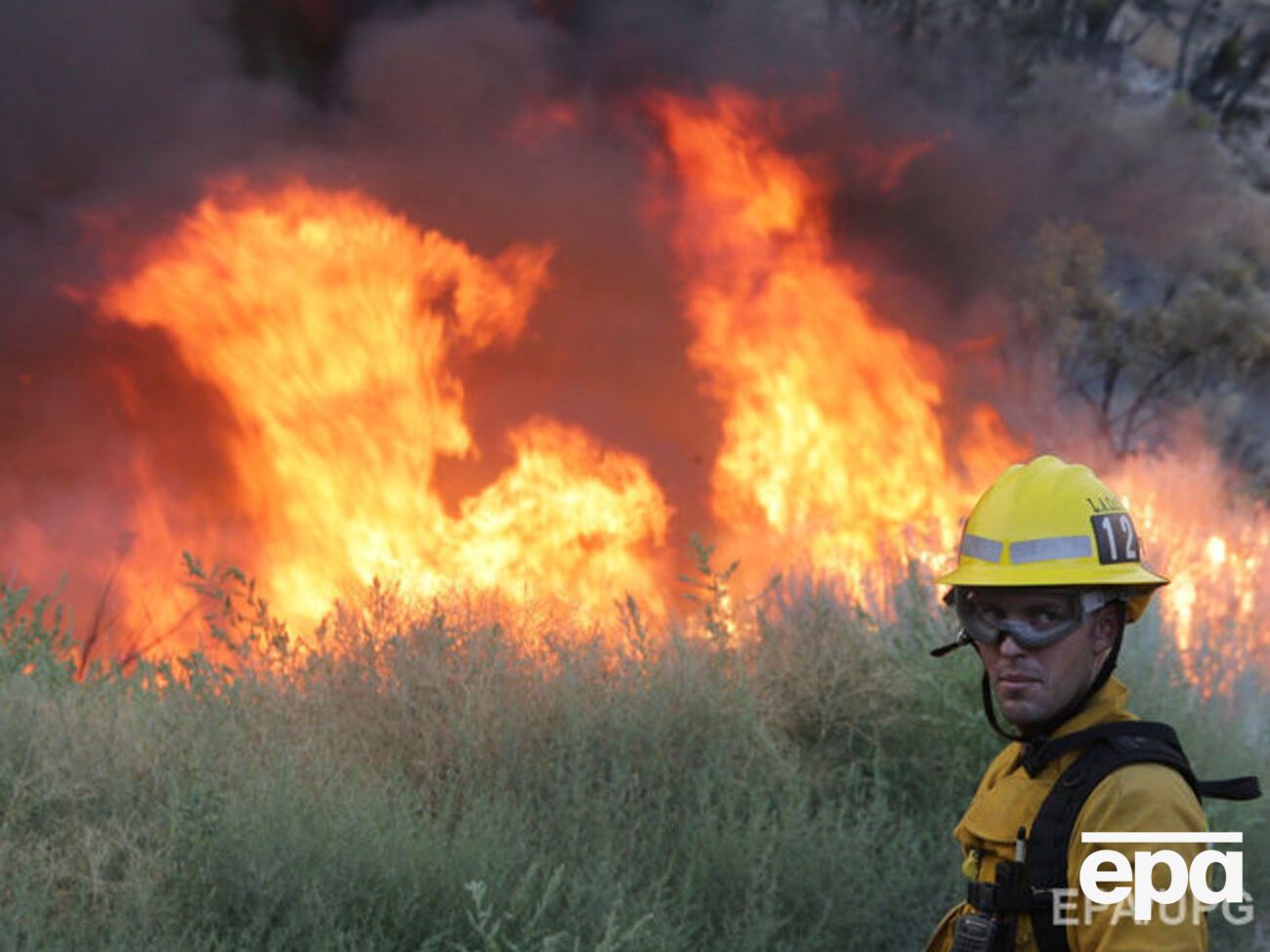 В Калифорнии бушует лесной пожар