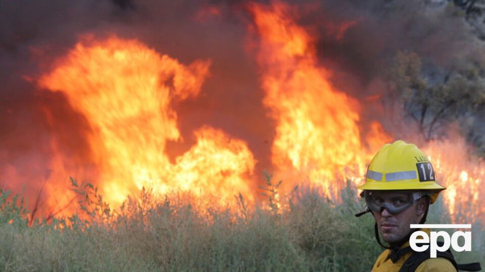 В Калифорнии бушует лесной пожар
