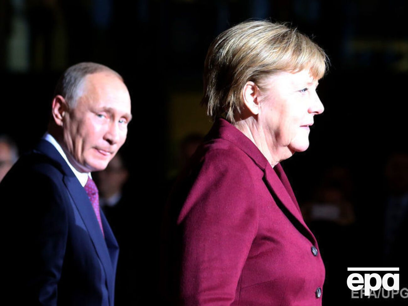 Путин и Меркель перед переговорами в Берлине