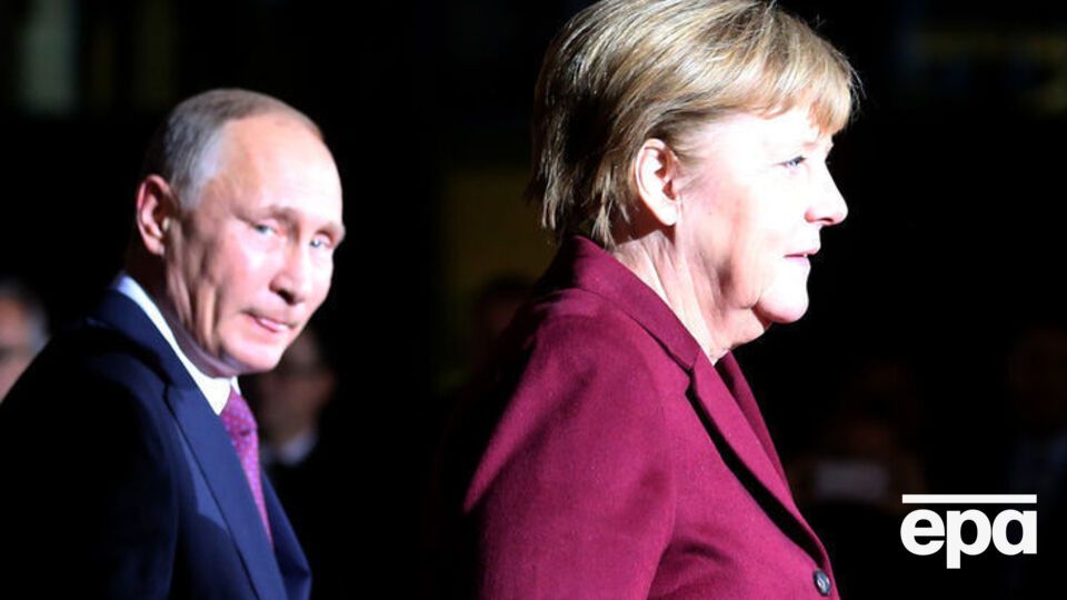 Путин и Меркель перед переговорами в Берлине