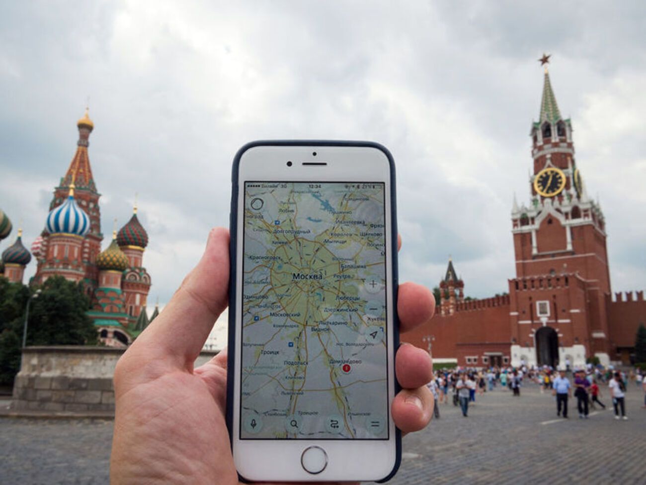 Программист выяснил причину неправильной работы навигатора в районе Кремля