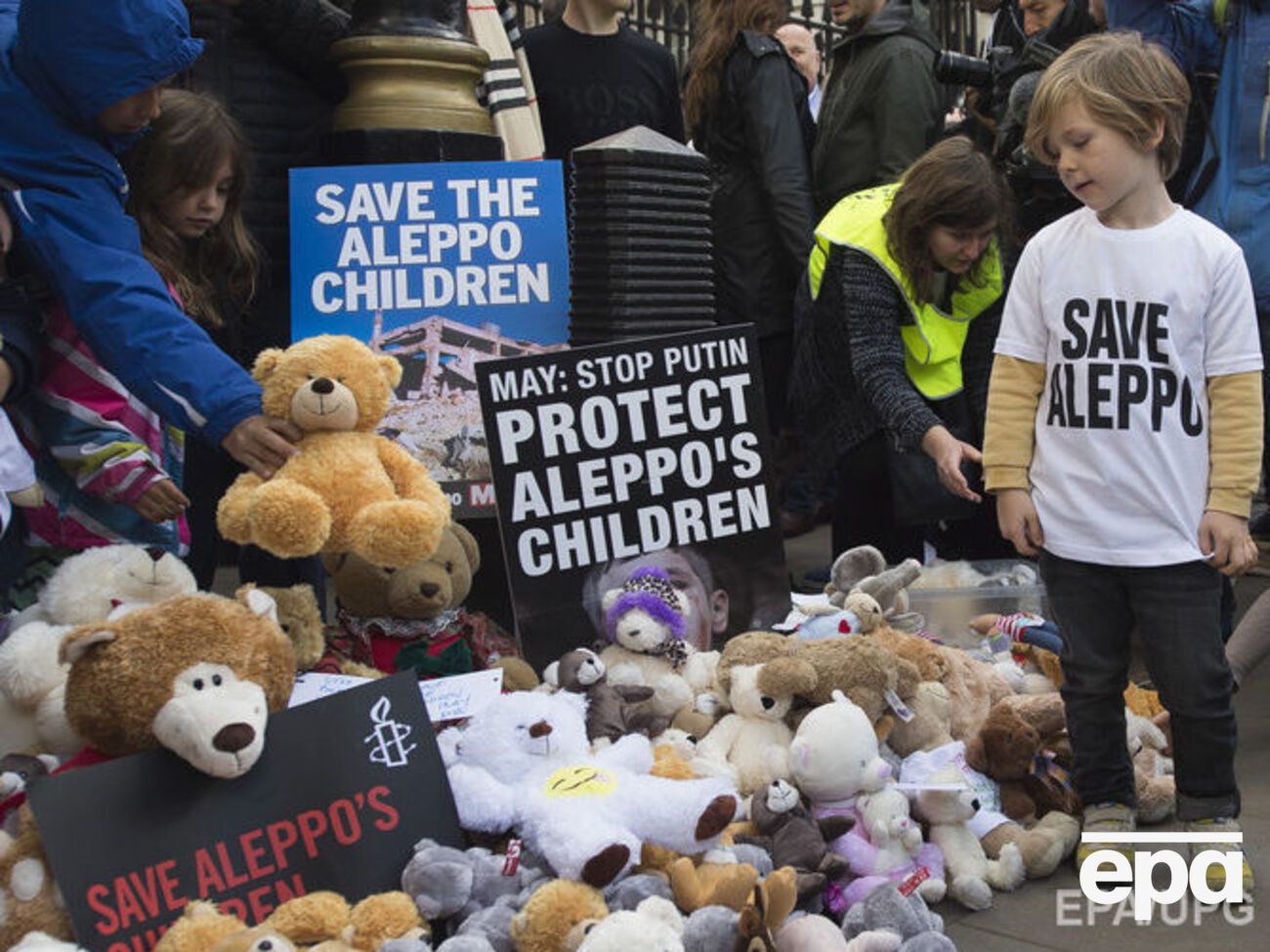 Жители Лондона требовали мира в Алеппо