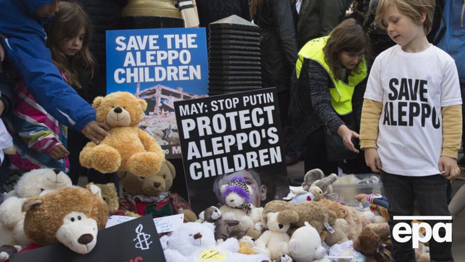 Жители Лондона требовали мира в Алеппо