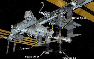 Грузовой корабль Cygnus будет присоединен к МКС чуть более одного месяца
