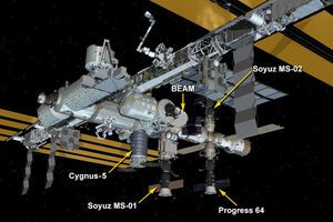 Грузовой корабль Cygnus будет присоединен к МКС чуть более одного месяца