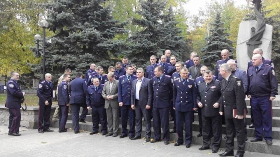На пресс-конференции Ольховского присутствовали глава Запорожской ОГА, новый областной прокурор и другие чиновники