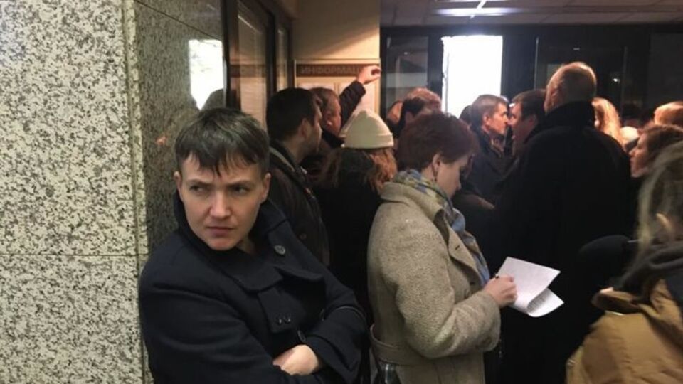 Савченко приехала на суд по делу украинцев Карпюка и Клиха