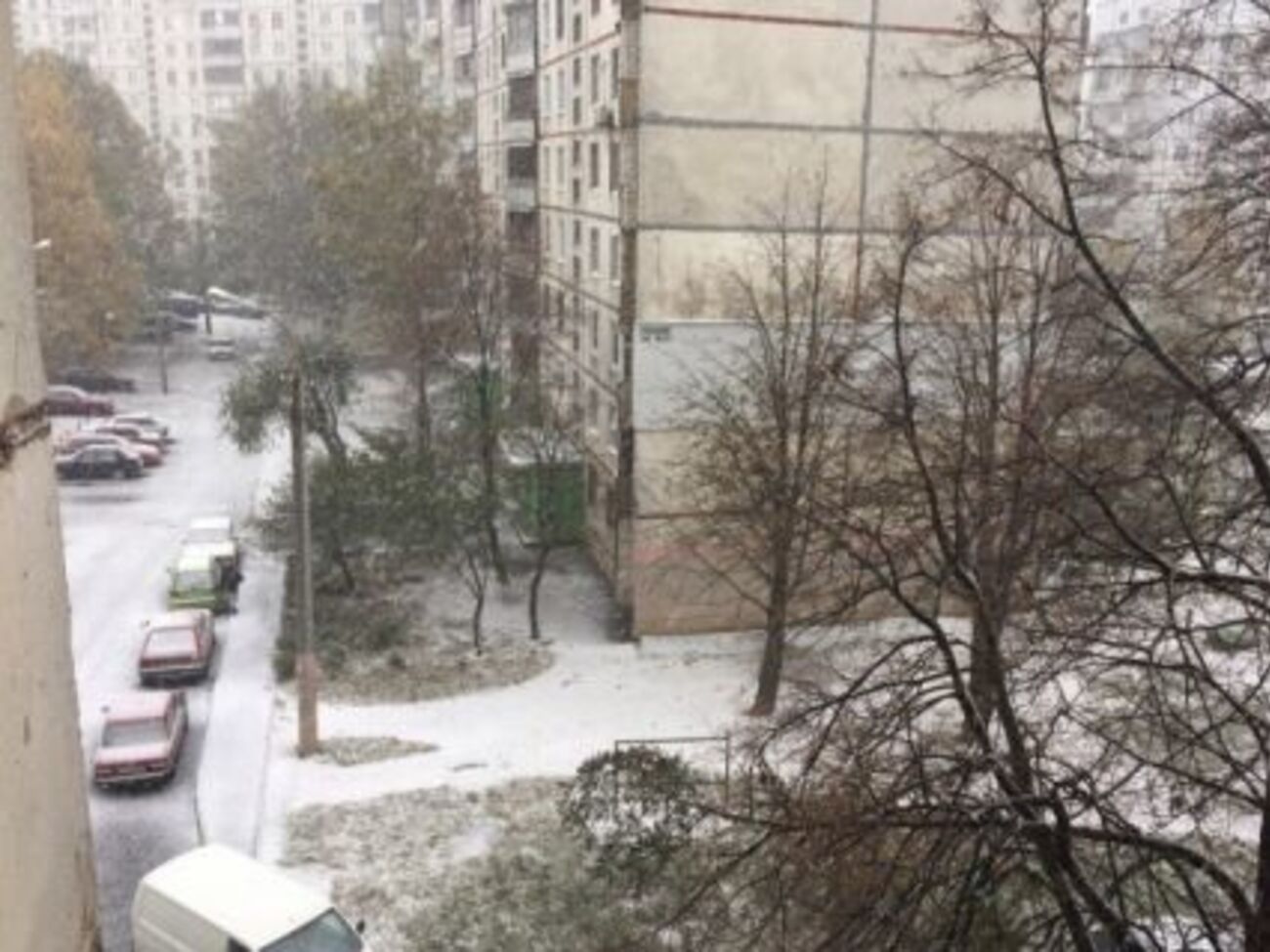 Первый снег в Харькове