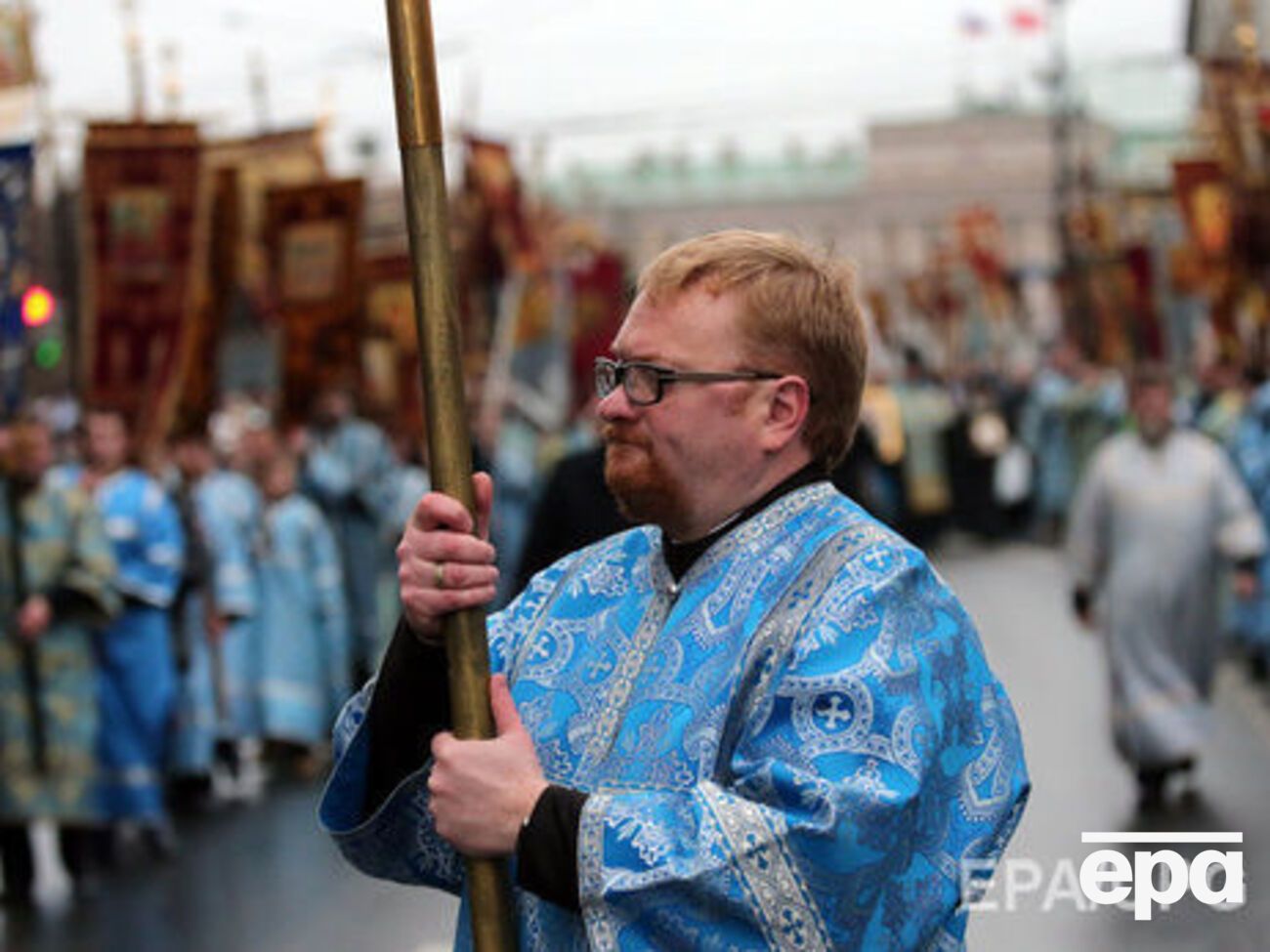 Депутат Государственной думы России Виталий Милонов возмущен эмблемой украинской разведки