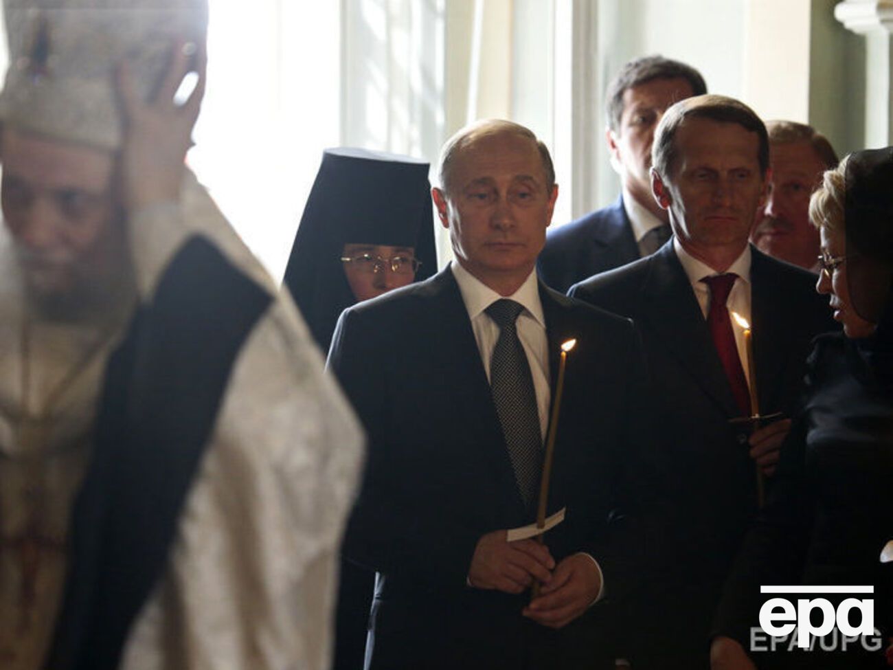 Президент РФ Владимир Путин на похоронах бывшего премьера Евгения Примакова, 2015 год