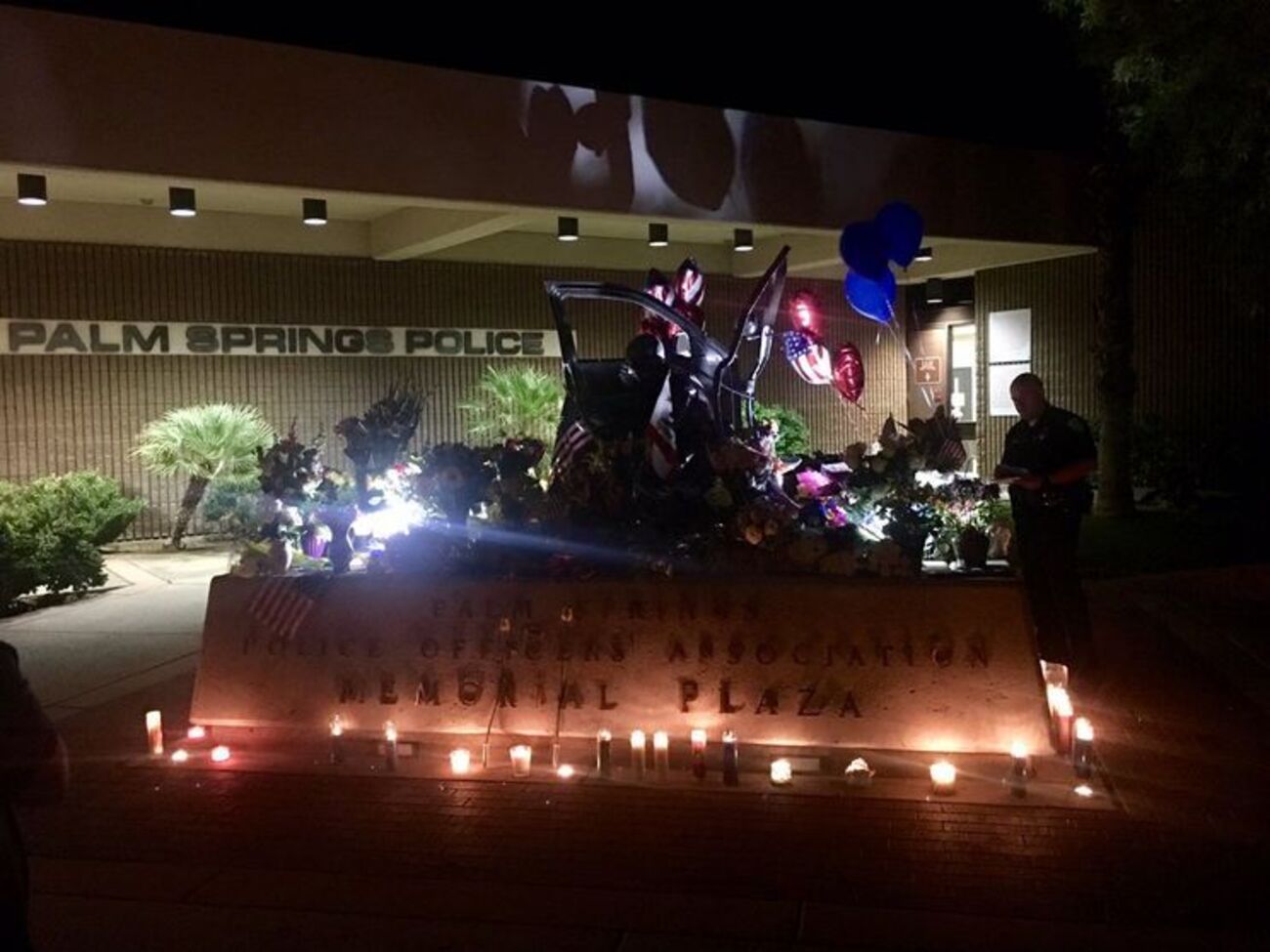 Полицейское управление Палм-Спринс после трагедии