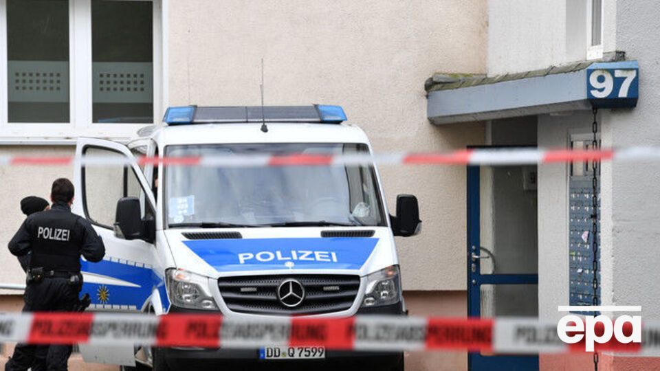 Подъезд дома в Хемнице, где обнаружили подпольную лабораторию