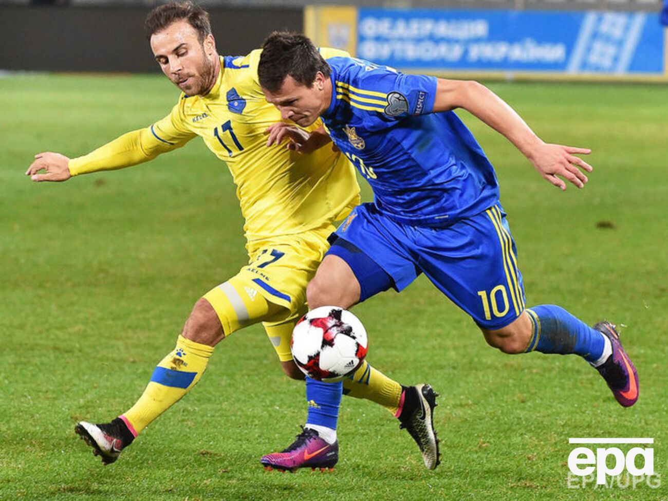 Сборная Украины разгромила Косово