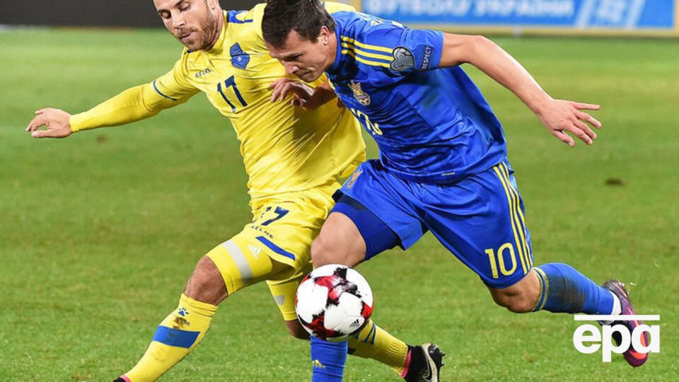 Сборная Украины разгромила Косово