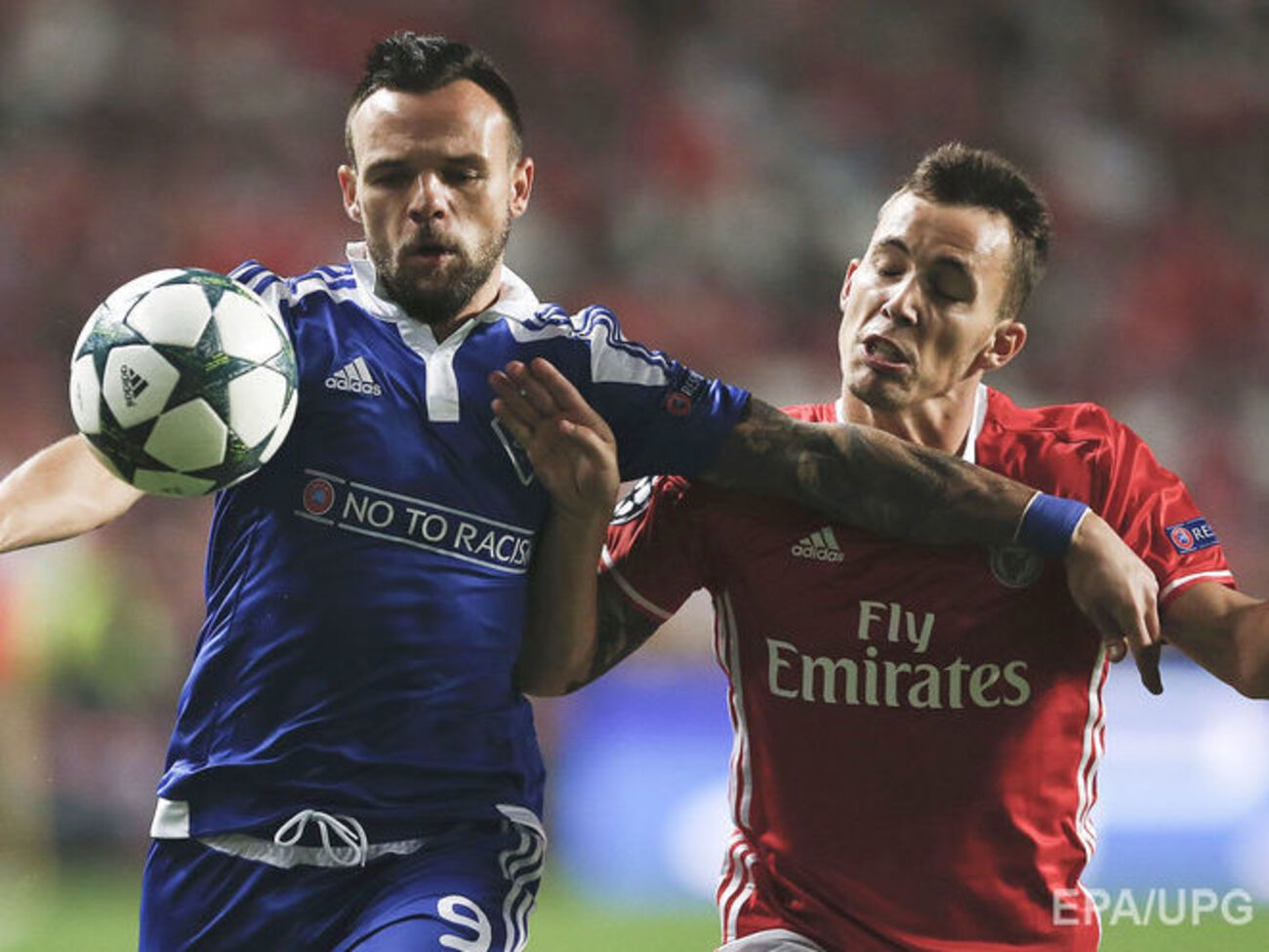 "Динамо" минимально уступило "Бенфике". Фоторепортаж