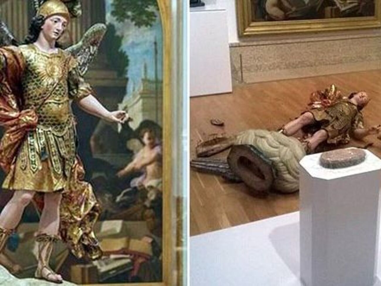 Эксперты считают, что ущерб, нанесенный статуе, необратим