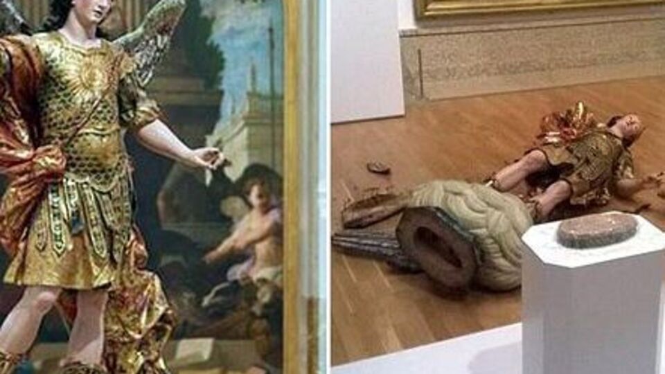 Эксперты считают, что ущерб, нанесенный статуе, необратим