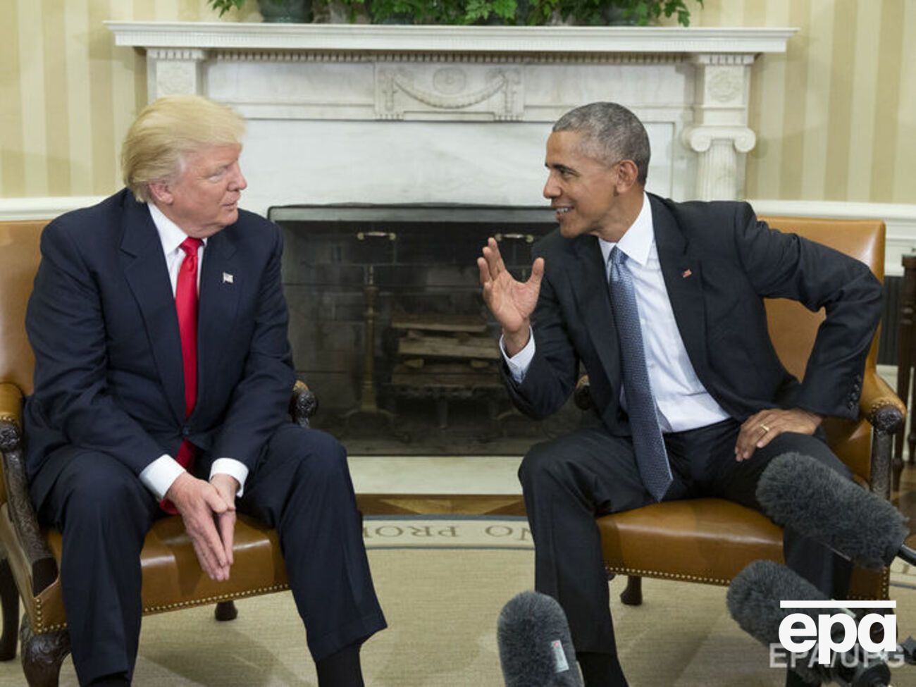 Трамп и Обама общались полтора часа вместо запланированных 30 минут