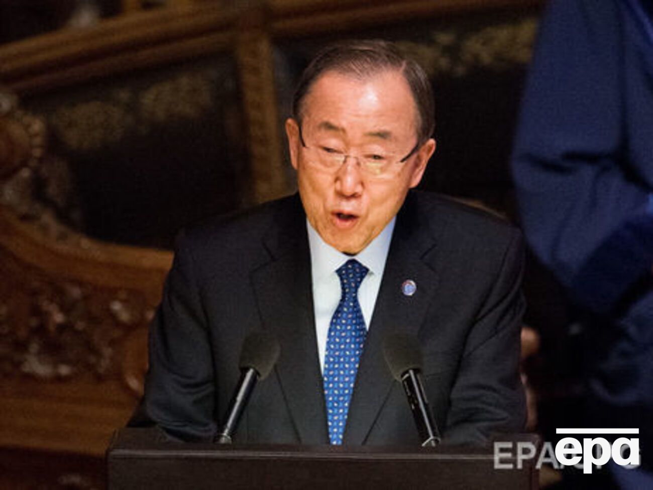 Пан Ги Мун (на фото) отметил, что сейчас Трамп создает свою "переходную команду с экспертами и дальновидными, компетентными людьми"