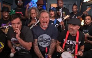 Группа Metallica стала гостем вечернего шоу Фэллона