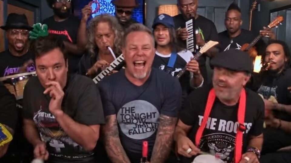 Группа Metallica стала гостем вечернего шоу Фэллона