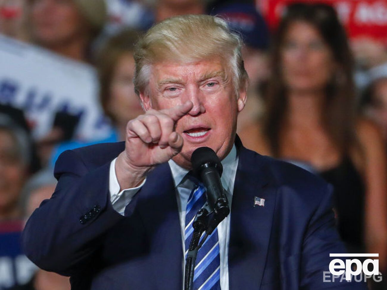 Трамп (на фото) и Абэ встретились в Нью-Йорке