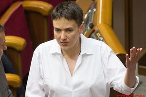Савченко связала киевские митинги с увеличением напряженности на фронте