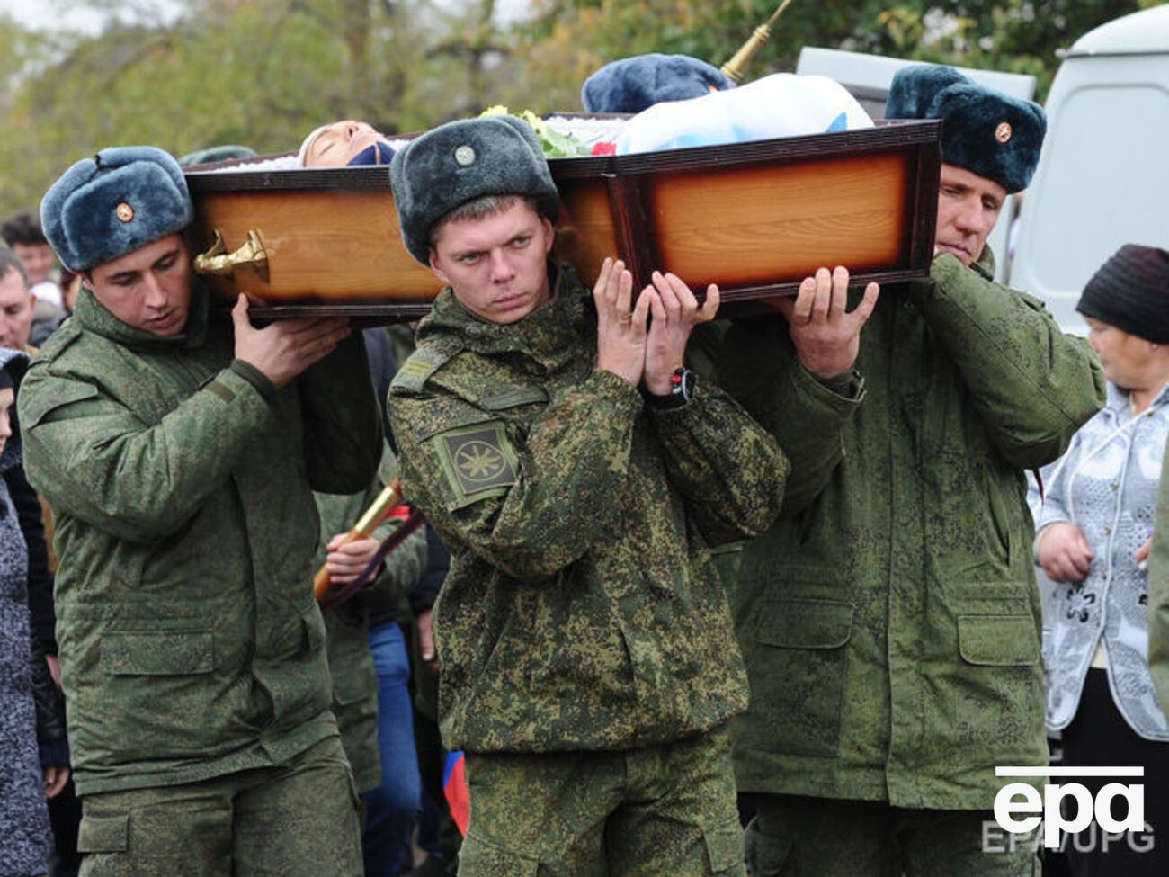 Похороны российского военнослужащего Вадима Костенко, погибшего в Сирии