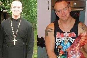 В Беларуси Бурыкин известен как "батюшка со свастикой"