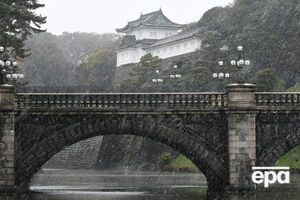 В Токио выпал снег