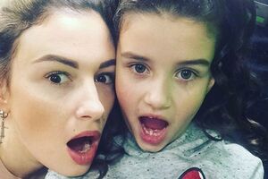 Приходько вышла на подиум вместе с дочерью