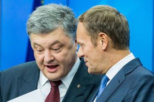 Президент Украины Петр Порошенко с главой Европейского совета Дональдом Туском